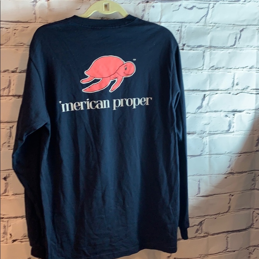 ‘merican proper : Long Sleeve Navy top sz medium